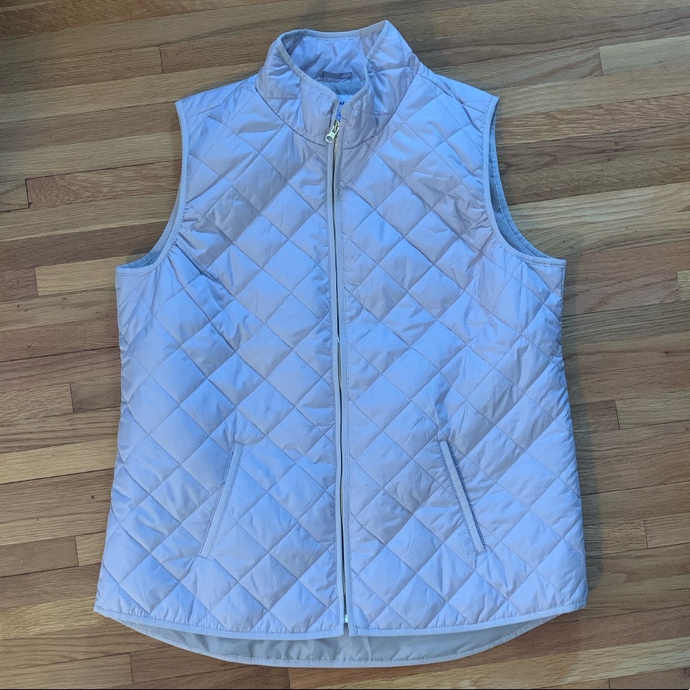 Old navy quilted vest size XL tall tan